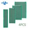 4PCS/Lot PCB Board Prototype Board Green Double Sided PCB DIY Electronic Kit 2x8cm 3x7cm 4x6cm 5x7cm Circuit Boards