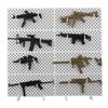 1/6 MP5 MP40 MP7 Штурмовая винтовка UZI Пистолет-пулемет Модель Пластиковый Сборный Набор Имитация Оружия Военные Игрушки Цвет Случайный