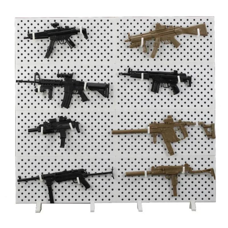 1/6 MP5 MP40 MP7 Штурмовая винтовка UZI Пистолет-пулемет Модель Пластиковый Сборный Набор Имитация Оружия Военные Игрушки Цвет Случайный