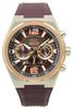 Мужские часы Technos T8B84PA, коричневые, с хронографом, водостойкость 10 АТМ
