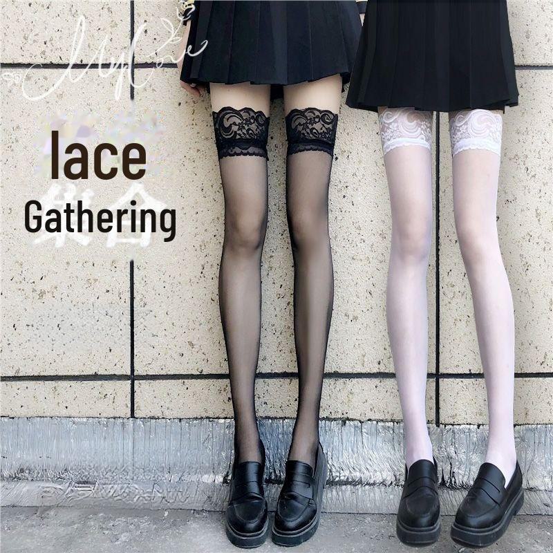 Trendy Lace Over-the-Knee Socks for Women: Sweet or Wild Style