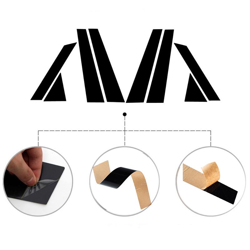 Автомобильные стойки для Jaguar XF X260 XE X760 2015 2016-2023 глянцевые черные наклейки на обшивку окна и двери, аксессуары для автостайлинга