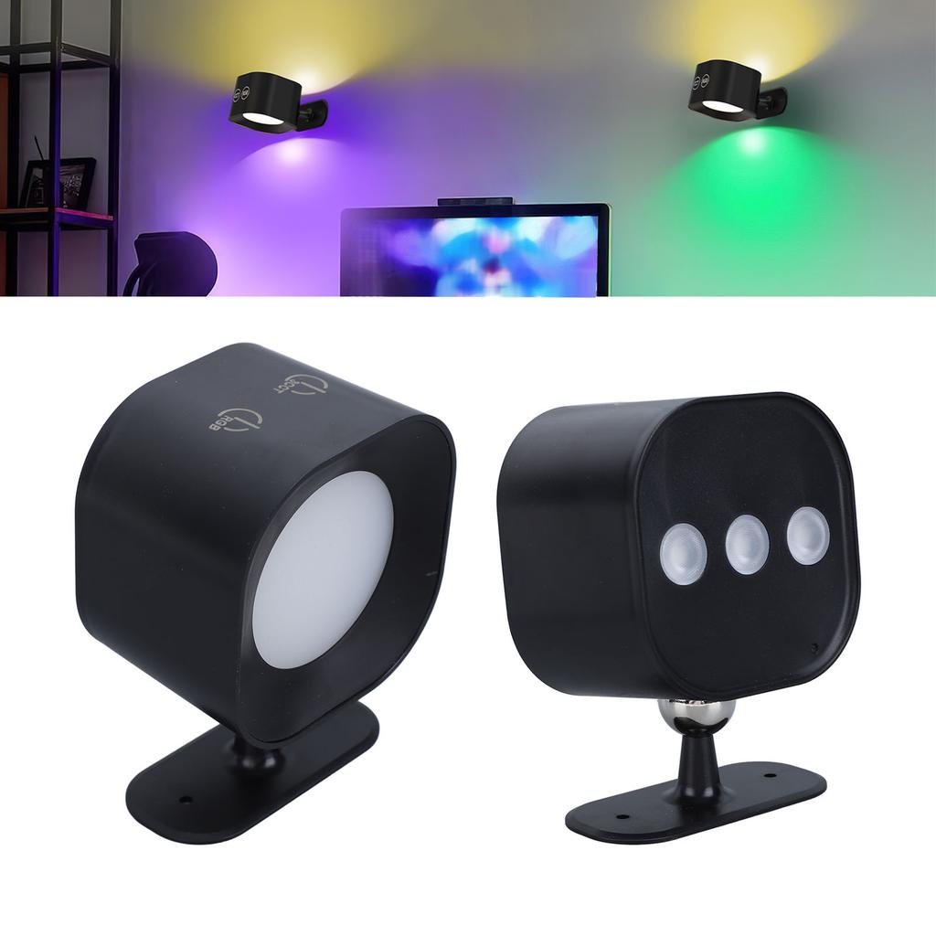 Вверх-вниз светодиодный настенный светильник с вращением на 360°, работающий от аккумуляторной батареи, с дистанционным сенсорным управлением, регулируемый 