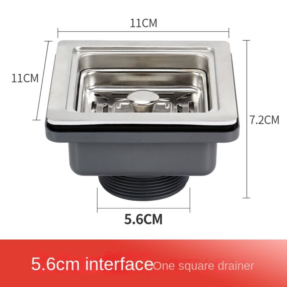 Basket Stopper Cover Kitchen Sink Square Drainer Sink Basin Plug Clack Plug Kit Basin Waste Filter