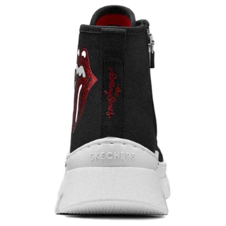 Skechers Уличный стиль Высокие кеды Женские кроссовки Черные 177967-BKRD