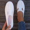 Summer Cloth Shoes, Women's Breathable Hollow Mesh Shoes, Casual Flat Shoes