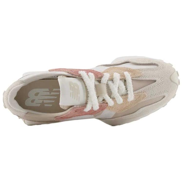 New Balance Nb 327 Удобные Кроссовки Lifestyle с Круглым Носком, Прочные, Низкие, Унисекс, Молочно-Белые U327WTL