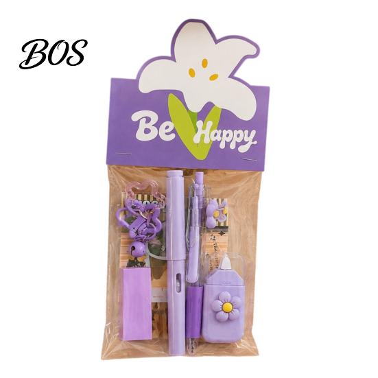 Stationery Gift Set for Girls Flower Set, Macaron Color Correction Tape And Smooth Lightweight Writing Gel Pens, Portable Homework Essentials Students