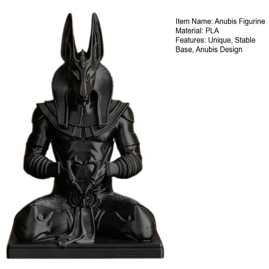 Статуэтка Анубиса 3D-печать Статуя египетского бога Медитирующий с руками-сердцами Мифический Настольный
