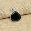 Черный шпинель драгоценный камень стерлингового серебра 925 пробы ручной работы кулон ювелирные изделия уникальный подарок для нее