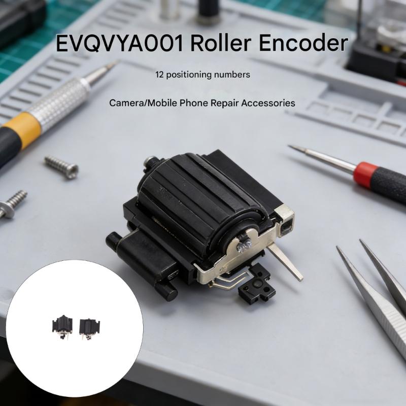 EVQVYA001 Энкодеры Запчасть для ремонта телефонов Поворотный потенциометр Кодирующие переключатели Аксессуары Поворотные ручки-колесики Энкодеры