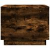 Coffee Table with LED Lights Smoked Oak 50 x 50 x 40 cm
