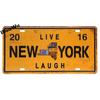 Worldwide Popular City License Plate Poster Vintage Wall Decor North America Metal Tin Sign Plaques Poster 15x30cm