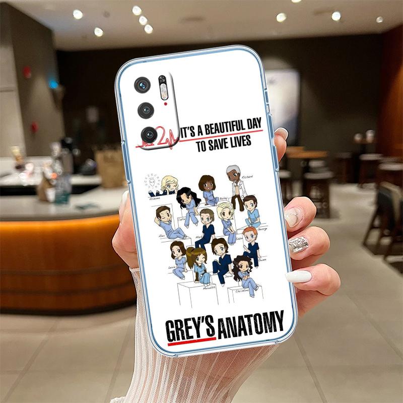 UP33 Grey's Anatomy Transparent Phone Case for Motorola Moto G7 G8 G9 G84 G85 G73 G24 G15 Z2 Play Power Plus