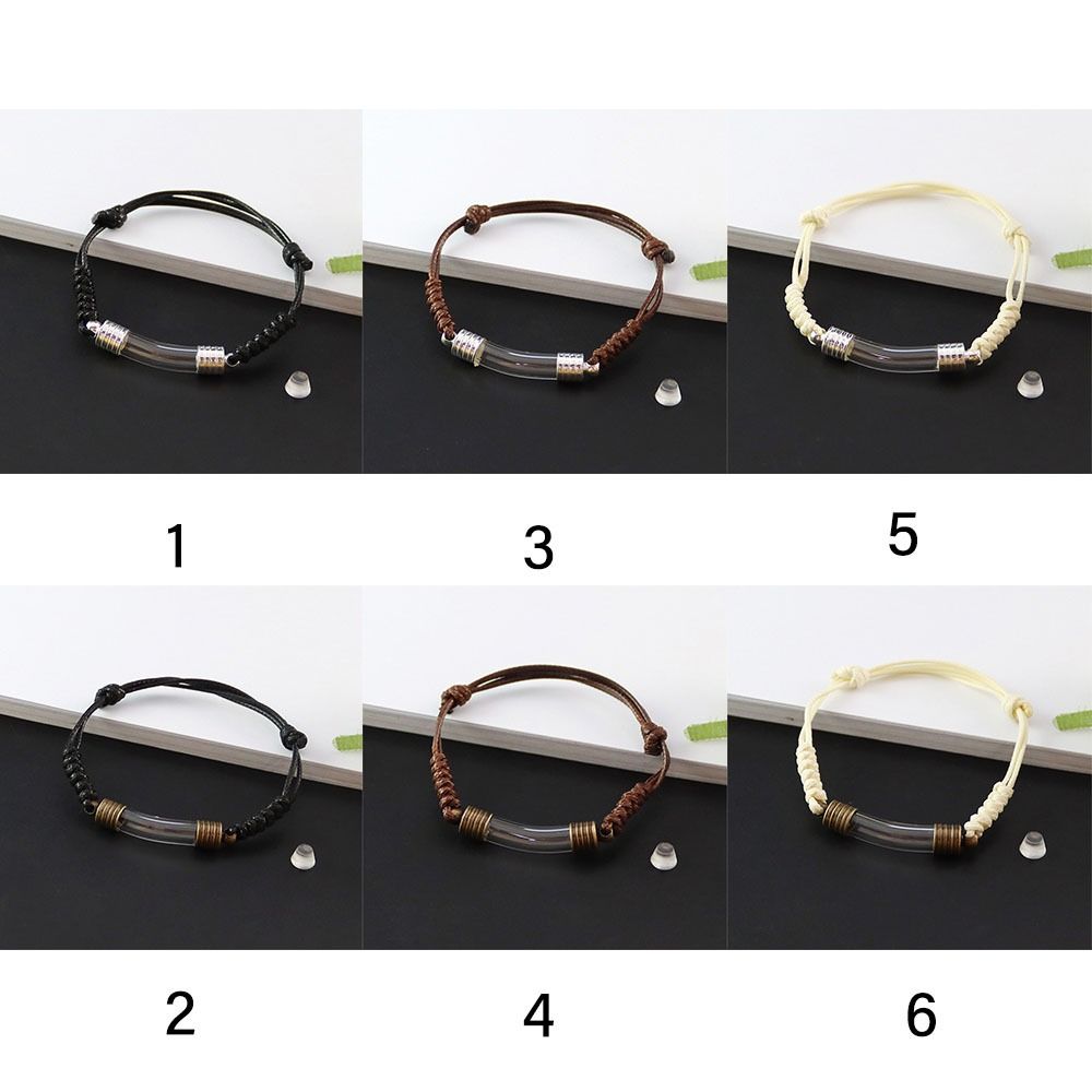 Регулируемый браслет-шнурок с флаконом для духов, DIY украшения, стеклянный флакон, подарочный браслет-бутылочка для желаний