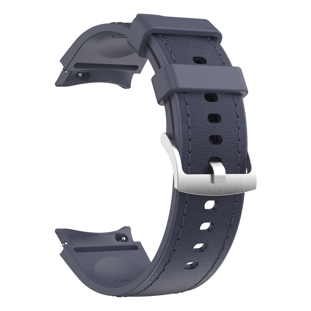 Ремешок из силикона и кожи для Samsung Galaxy Watch 7 6 5 4 FE 40 мм 44 мм, браслет для часов 6 4 Classic 43/47 мм 42/46 мм Correa