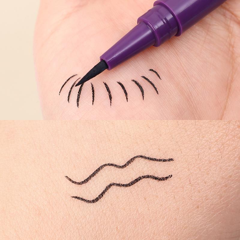 Matte Eyeliner Pen Makeup Waterproof Long Lasting Quickly Drying Smooth Ultra-thin Black Liquid Eyeliner Pencil Women Cosmetics
