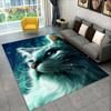 3D Cute Cat Cartoon Area Rug,Carpet Rug for Home Living Room Bedroom Sofa Kitchen Doormat Decoration,Kid Play Non-slip Floor Mat