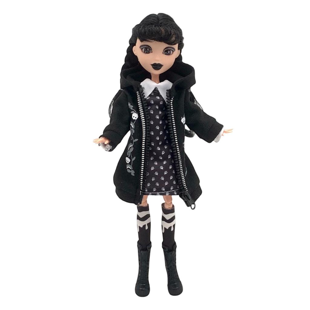 11,5-дюймовая кукла с подарочной коробкой, черное платье, каблуки и волосы, идеальная игрушка в подарок для девочек и фанатов