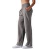 New Polished High-waisted Wide-leg Pants Sports and Leisure Loose Yoga Pants Pocket Hip-lifting and Thin Nine-point Pants