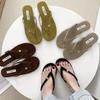 Fashion 2025 New Lightweight Sandals, Casual and Versatile Beach Shoes, Flip Flops, Comfortable Women's Outer Half Slippers