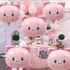 Aluminum Film Cartoon Pig Head Foil Balloons Cute Animal Balloons Pig Balloons  Classroom Decor