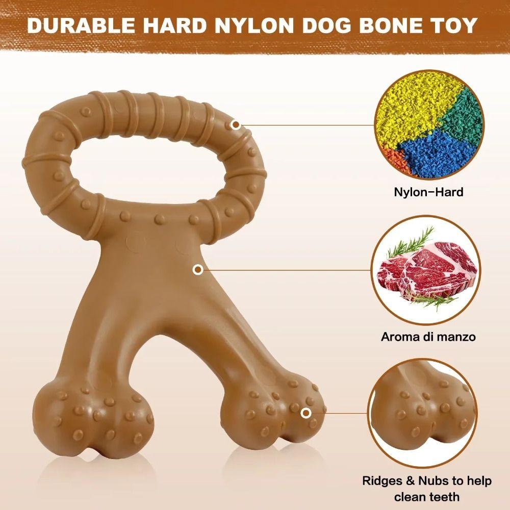 Bone Shape Puppy Molar Toys Creative Nylon Dog Bone Dog Chew Stick  Relieve Boredom