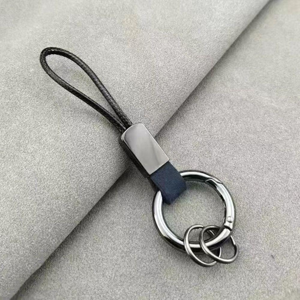 Multifunctional Leather Waist Hanging Key Chain Zinc Zinc Alloy Car Trinket Keyring Men Birthday