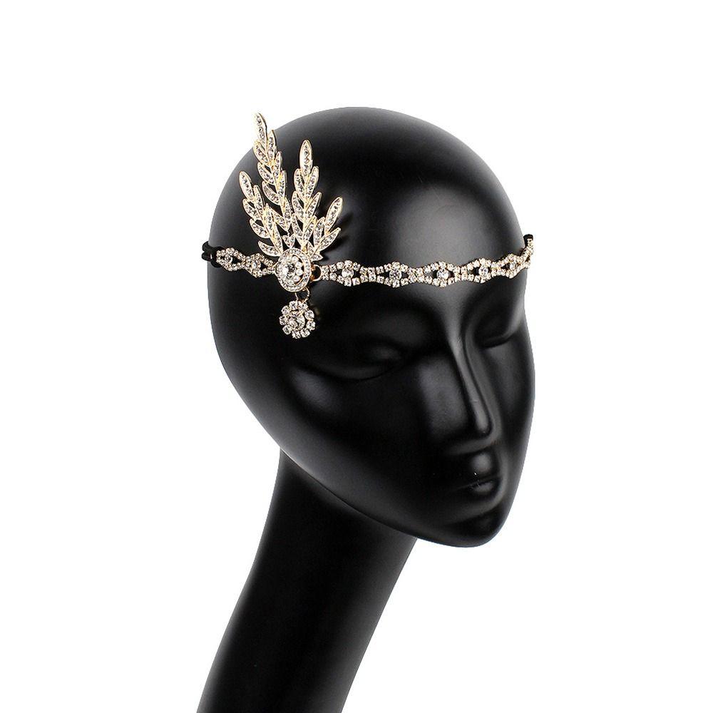 Party Diamond Headdress Vintage Pearl Headband Bridal Headpiece Dress Accessories Gatsby Flapper