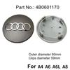 Для Audi B5 Колпаки на ступицу Горячие Для Audi 4 шт. 60/ 61/68/69 мм Колпачок центральной ступицы колеса Audi значок на ступицу подходит для Audi TT RS A3A4A5A7A8S5 S6
