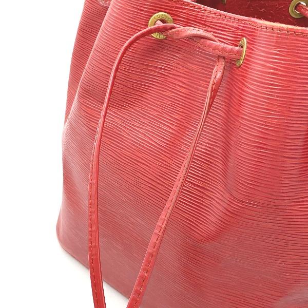 LOUIS VUITTON Epi Petit Noe Shoulder Bag Epi Leather Castarian red Women M44107 Used
