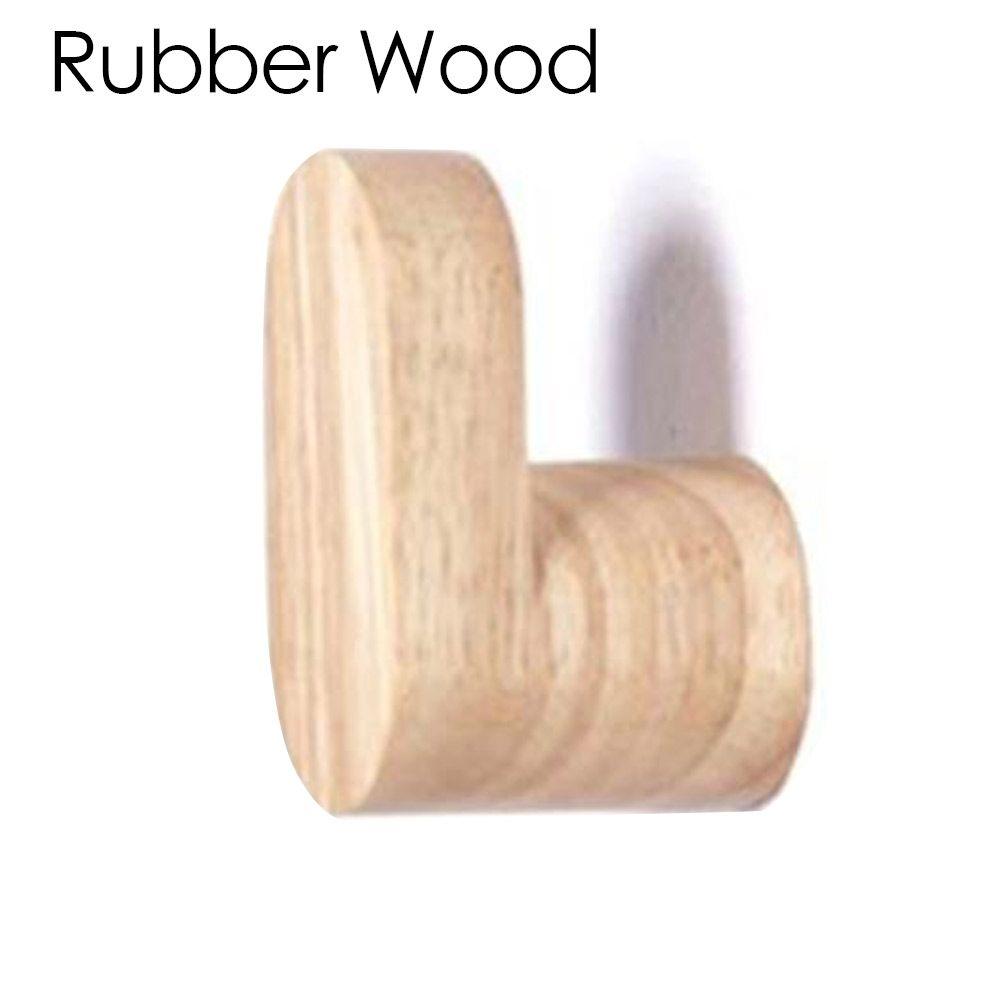 Wooden Decorative Hook Wall-mounted Coat Bag Rack Door Hanger Shower Hook Key Holder Robe Hook