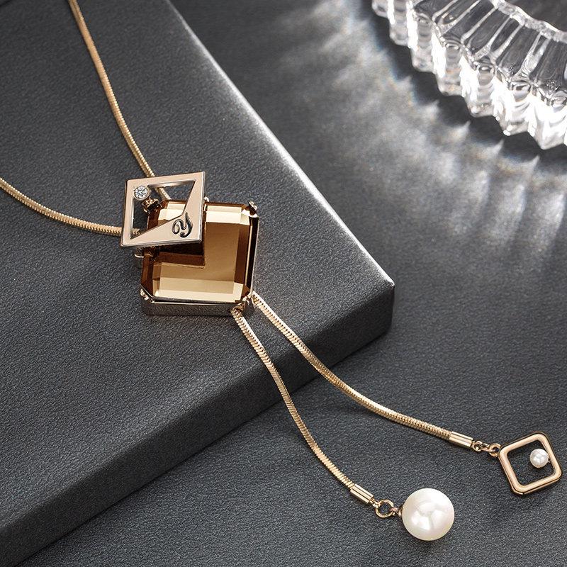 2021 Новое женское универсальное высококачественное декоративное ожерелье-свитер с подвеской