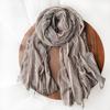 New Arrival Literary Striped Men's Scarf Autumn Winter Cotton Blended Scarf Long Vintage Scarf