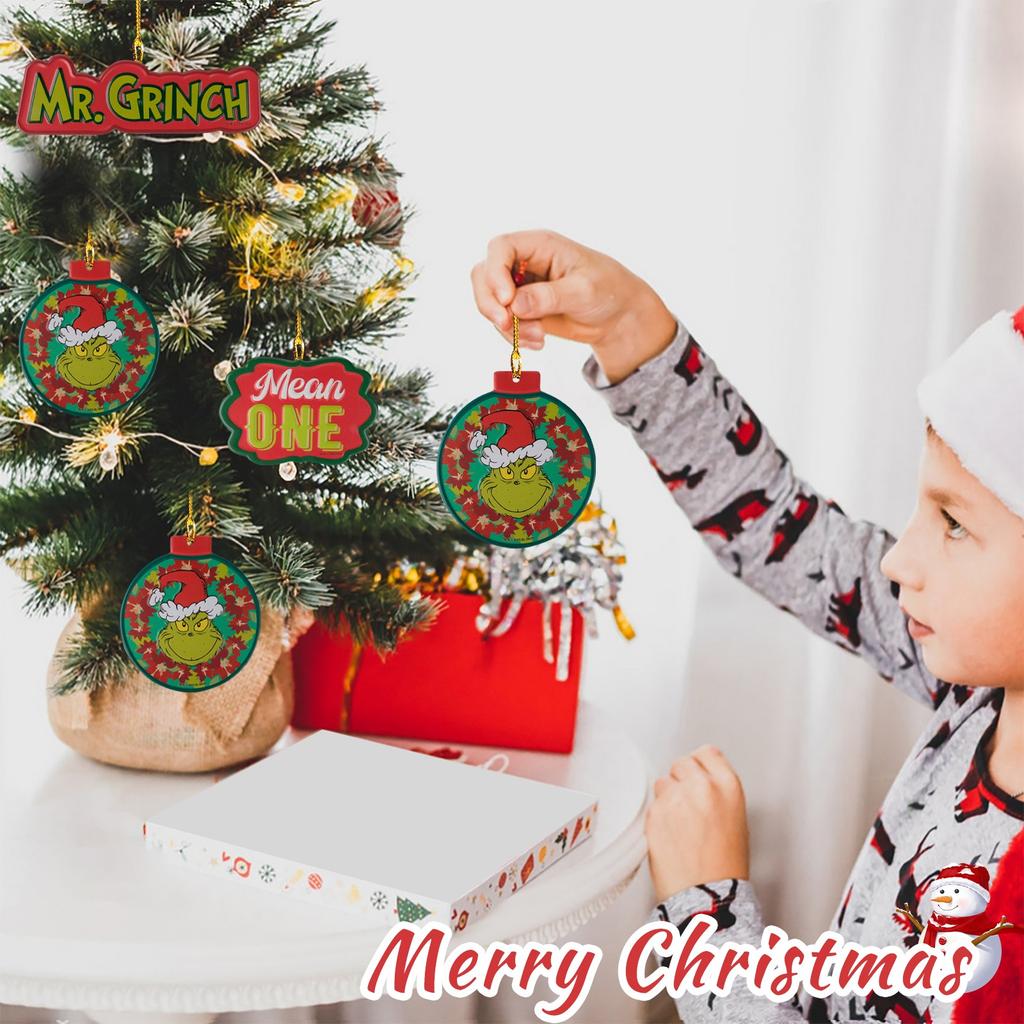 Рождественские украшения, акриловые подвесные рождественские украшения для дома, автомобиля, рюкзака, кулона, подарок для детей