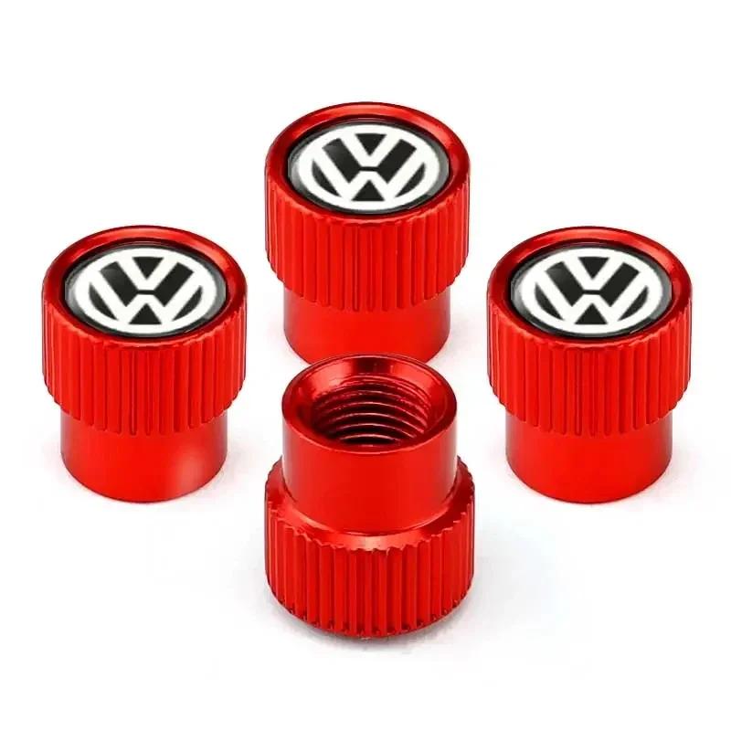 VW 2026 Hot 4pcs Car Wheel Tire Valve Stem Caps for Volkswagen Golf GTI Passat Jetta Touareg Tiguan Polo Bora Scirocco Sharan Sa zg0