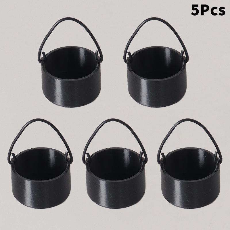 4/5Pcs Dollhouse Mini Hanging Stove Stockpot Fire Pile Model Dollhouse Outdoor Camping Scene Decoration Dolls House Accessories