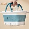 Storage Basket Portable Folding Plastic Bath Caddy with Handle Large Capacity Strong Load-bearing Travel Bathroom Organizer