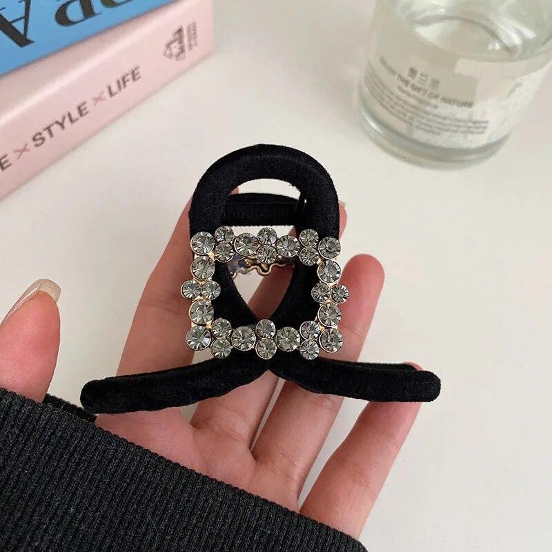 Ретро флокирующая заколка для волос со звездой, женские винтажные большие пластинчатые заколки для волос, заколки в виде акулы, головной убор для женщин, аксессуары для волос