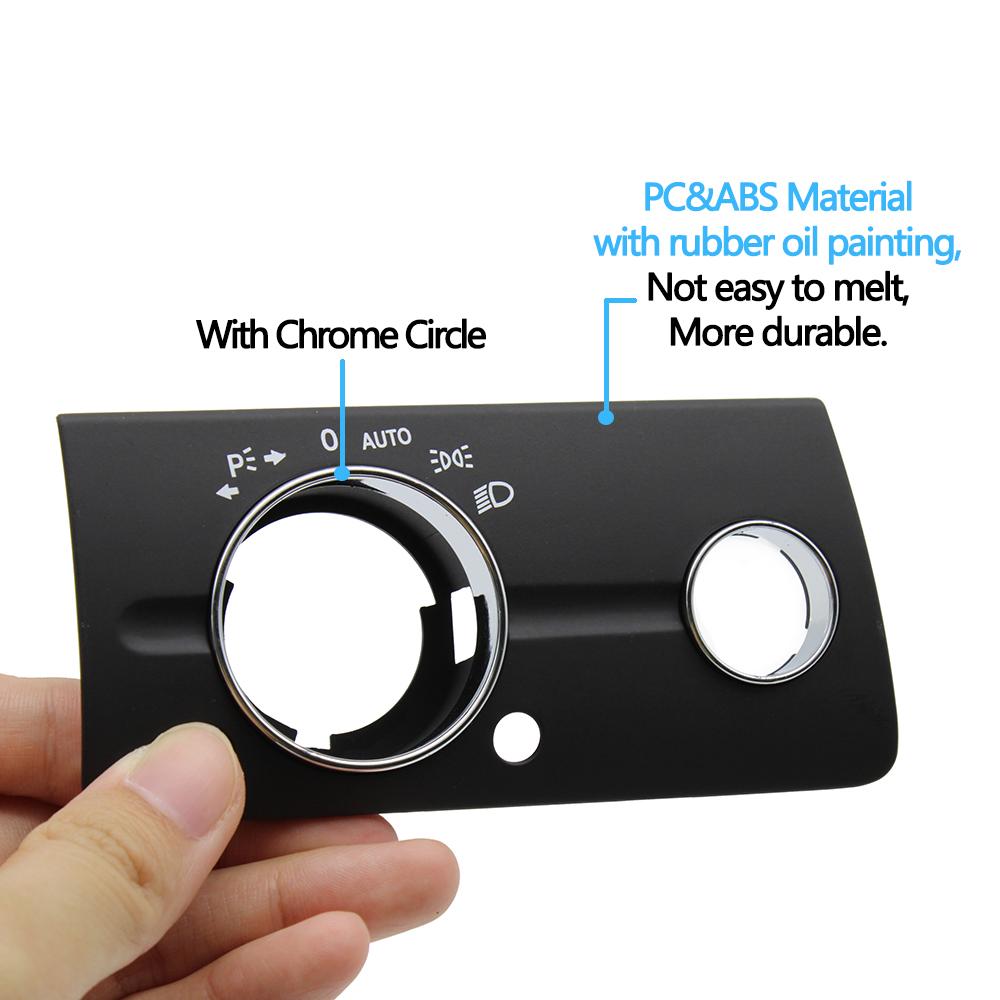 LHD передняя левая приборная панель, фара, переключатель, накладка, замена накладки для Mercedes Benz W211 E Class 320 350 550