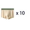 10 Pcs Men's Striped Homme U Convex Boxer Shorts Underwear Sexy Underpants Man Male Lingerie Boxershorts Panties