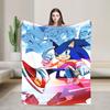 Sonices the H-Hedgehogs Blanket  Soft Funny Plush Throw Blanket For Kids Adult Couch Chair Flannel Bedspread Bed Cover