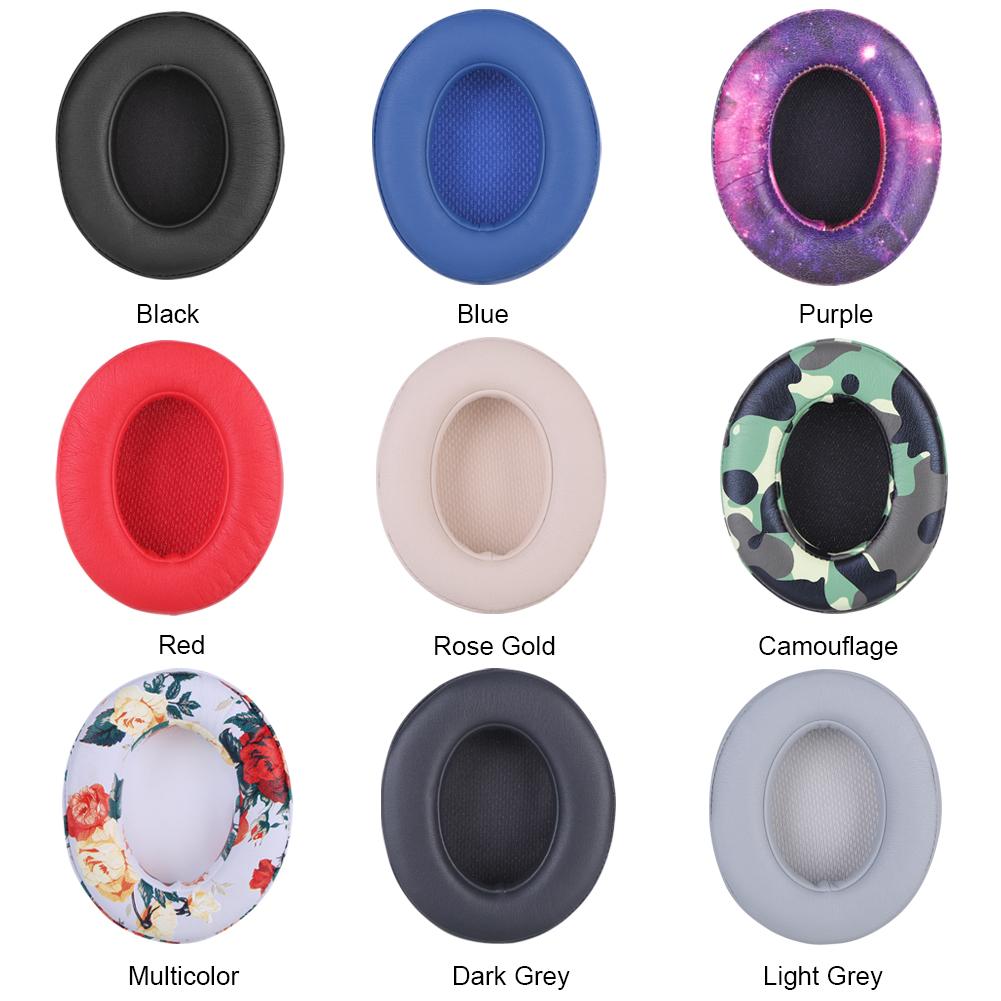 Replacement Ear Pads Protein Leather and Memory Foam Replacement Earpads Headphone Ear Covers for Beats Studio 2/3 B0501 B0500