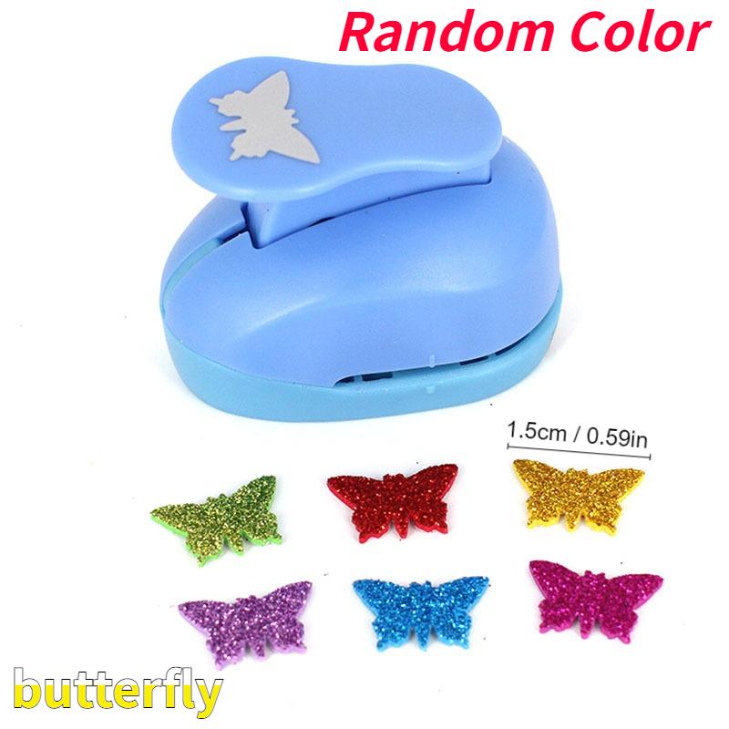 1 шт. Случайный цвет 15 мм Машинка для тиснения DIY Ручной дырокол для скрапбукинга Создатель вырубок Резак для бумаги для скрапбукинга Тиснение