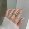 Gradient Transparent Laser Ring: Fashionable, Versatile Acrylic Accessory for Women
