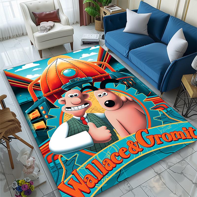 1pc Wallace Gromit Printed Chair Rug for Home Office Use, Living Room Kitchen Game Room Area Carpet