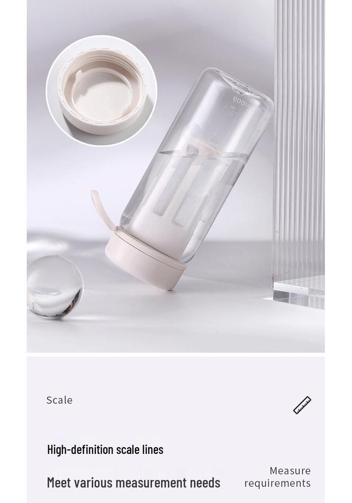 Portable Transparent Tea & Coffee Infuser Cup - Handheld Scale for Adults & Students