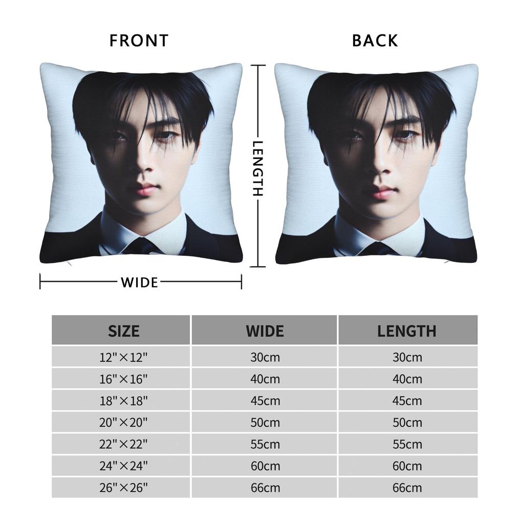 Jay Kpop Style Boy Pillowcases Novelty Pillow Case For Living Room Bed Chair Print Pillow Cover