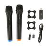 2pcs Wireless Microphone USB Dynamic Cordless Microphone Portable Handheld Microphone for Karaoke Si