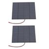 2PCS 1.5W 6V Small Solar Panels Monocrystalline Silicon DIY Solar Charging Panel for Phone Tablet